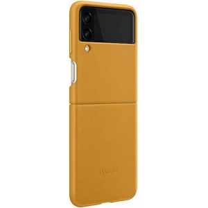 Kup Etui Samsung Galaxy Z Flip 3 EF-VF711LYEGWW musztardowy/mustard Leather Cover - SMG474MUS - {ean13} - Sklep Home Screen