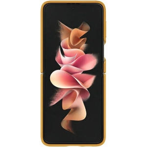 Kup Etui Samsung Galaxy Z Flip 3 EF-VF711LYEGWW musztardowy/mustard Leather Cover - SMG474MUS - {ean13} - Sklep Home Screen