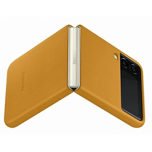 Kup Case Samsung Galaxy Z Flip 3 EF-VF711LYEGWW senfgelb/Lederhülle - SMG474MUS - {ean13} - Sklep Home Screen