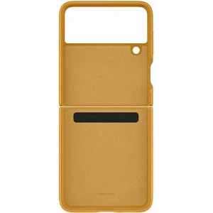 Kup Etui Samsung Galaxy Z Flip 3 EF-VF711LYEGWW musztardowy/mustard Leather Cover - SMG474MUS - {ean13} - Sklep Home Screen