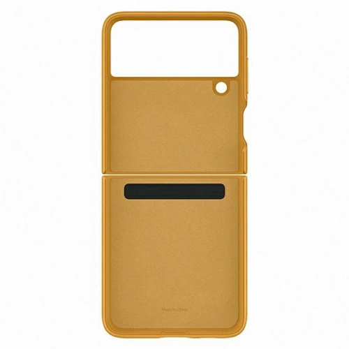 Kup Etui Samsung Galaxy Z Flip 3 EF-VF711LYEGWW muștar/Leather Cover - SMG474MUS - {ean13} - Sklep Home Screen