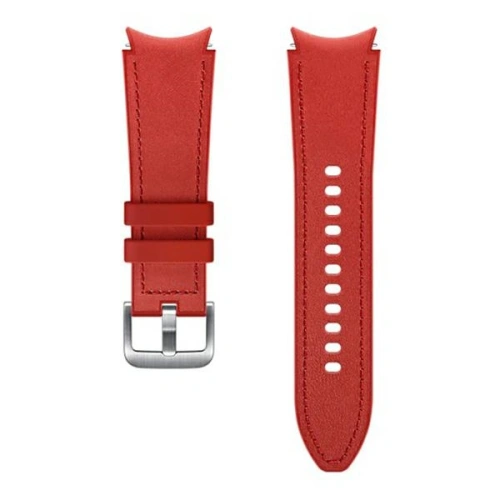Kup Samsung Galaxy Watch4 20mm ET-SHR88SREGEU Hybrid-Lederarmband S/M rot/red - SMG486RED - {ean13} - Sklep Home Screen