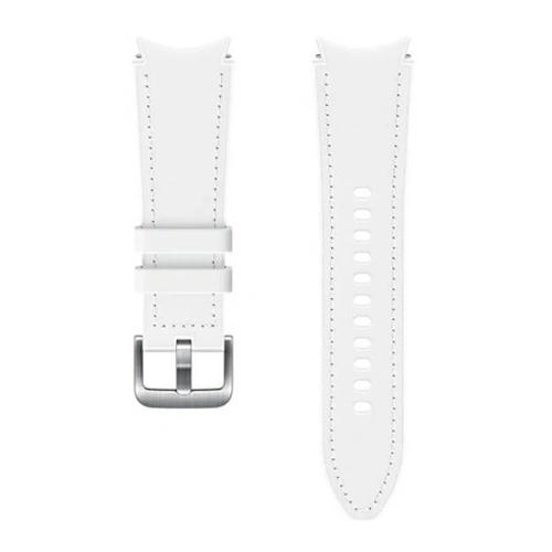Kup Pasek Samsung Galaxy Watch4 20mm ET-SHR88SWEGEU Hybrid Leather Band S/M bílý/white - SMG488WHT - {ean13} - Sklep Home Screen