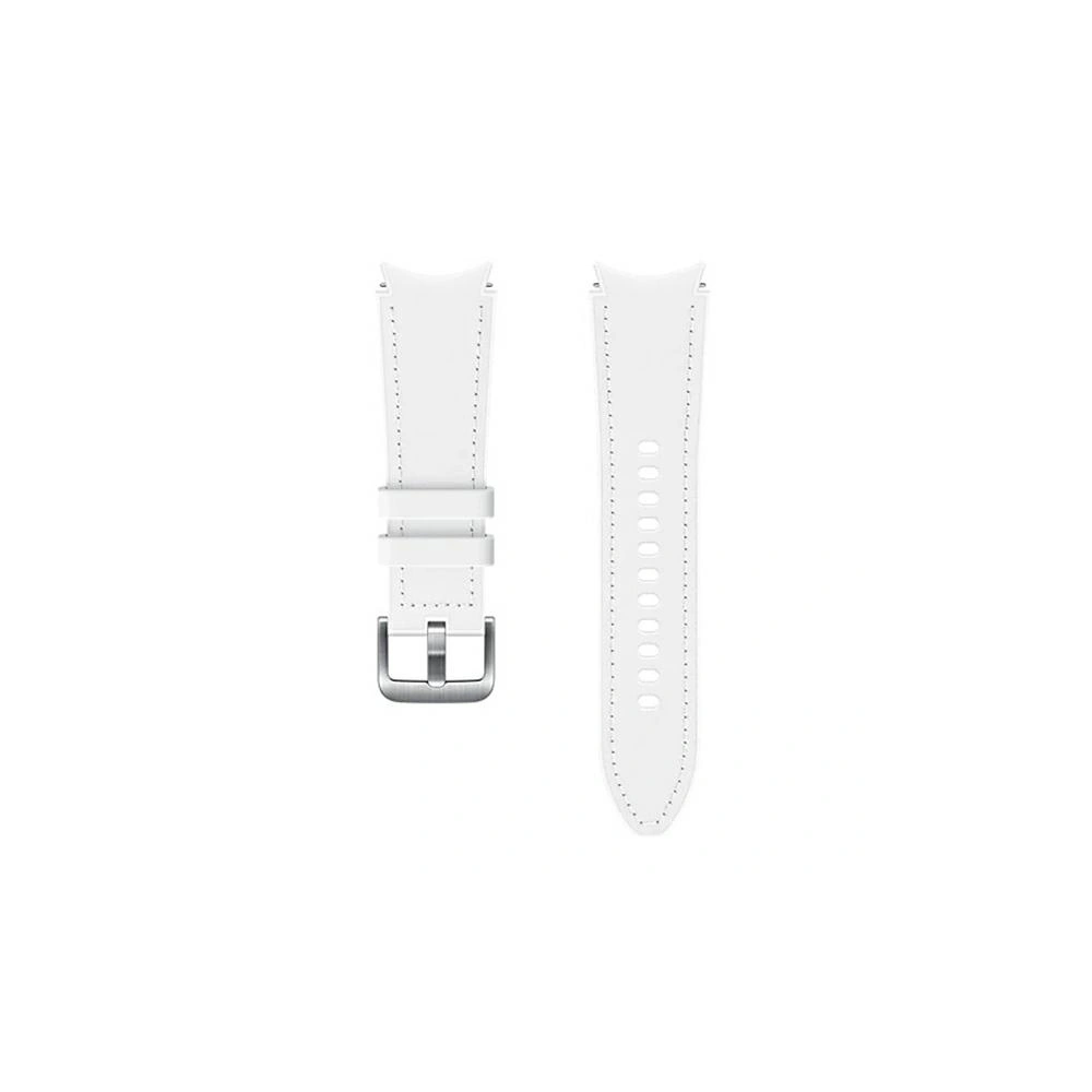 Pasek Samsung Galaxy Watch4 20mm ET-SHR88SWEGEU Hybrid Leather Band S/M biały/white
