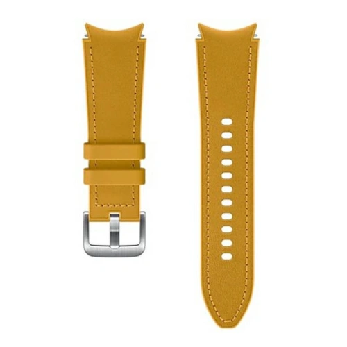 Kup Samsung Galaxy Watch4 20mm ET-SHR88SYEGEU Hybrid-Lederarmband S/M senfgelb/mustard - SMG489MUS - {ean13} - Sklep Home Screen