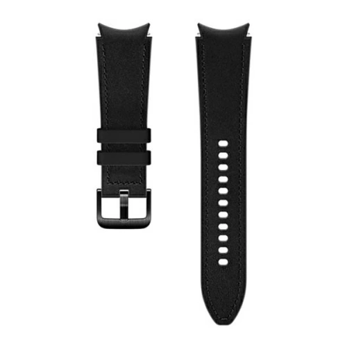 Kup Pasek Samsung Galaxy Watch4 20mm ET-SHR89LBEGEU Hybrid Bőr Szíj M/L fekete/black - SMG491BLK - {ean13} - Sklep Home Screen