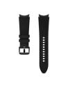 Pasek Samsung Galaxy Watch4 20mm ET-SHR89LBEGEU Hybrid Bőr Szíj M/L fekete/black