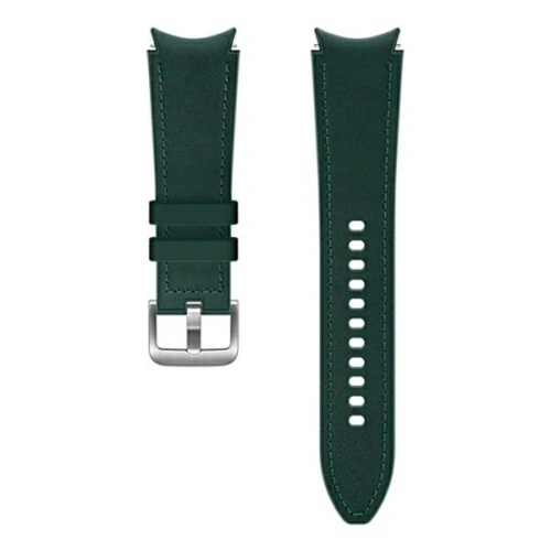 Kup Pasek Samsung Galaxy Watch4 20mm ET-SHR89LGEGEU Hibrid bőr heveder M/L zöld/green - SMG492GRN - {ean13} - Sklep Home Screen