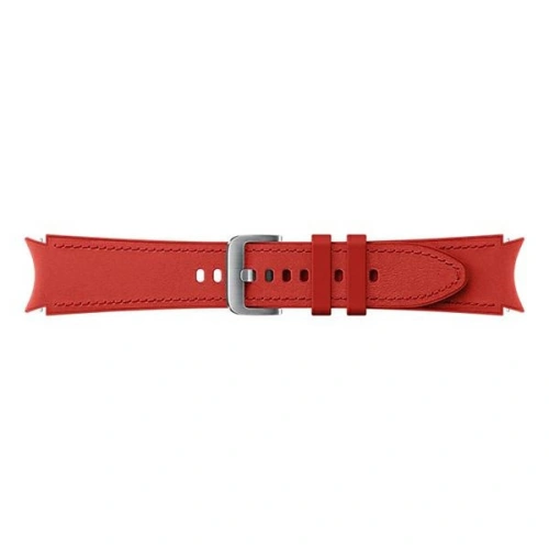 Kup Pasek Samsung Galaxy Watch4 20mm ET-SHR89LREGEU Hybrid Leather Band M/L červený/red - SMG495RED - {ean13} - Sklep Home Screen