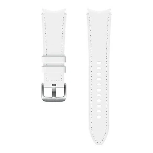 Kup Pasek Samsung Galaxy Watch4 20mm ET-SHR89LWEGEU Hybrid Leather Band M/L bílý/white - SMG497WHT - {ean13} - Sklep Home Screen
