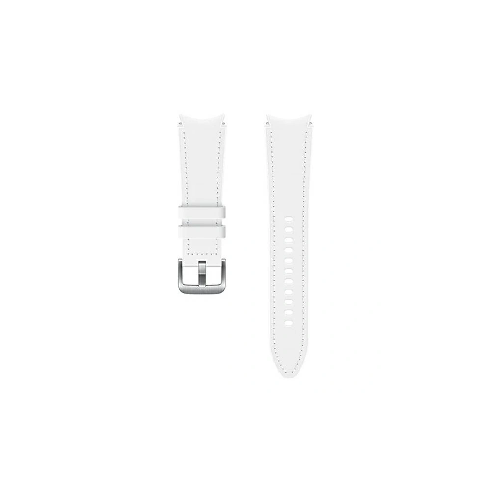 Pasek Samsung Galaxy Watch4 20mm ET-SHR89LWEGEU Hybrid Leather Band M/L biały/white
