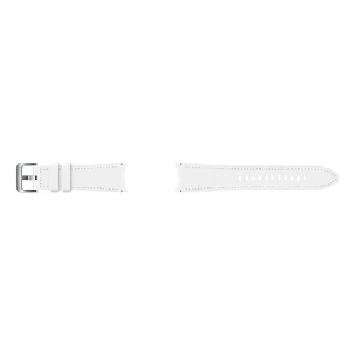 Kup Pasek Samsung Galaxy Watch4 20mm ET-SHR89LWEGEU hibrid bőr szíj M/L fehér/white - SMG497WHT - {ean13} - Sklep Home Screen
