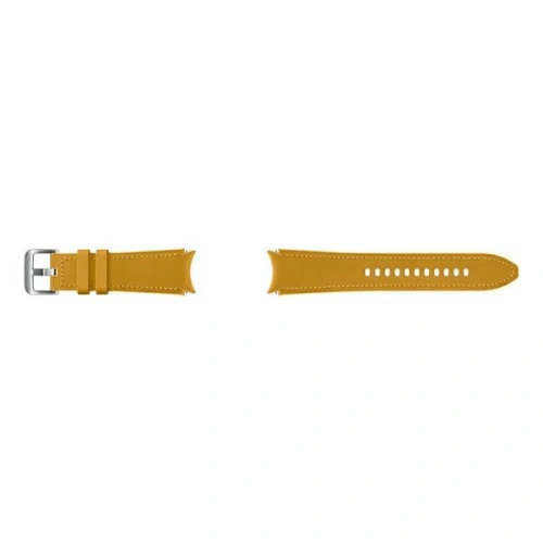Kup Pásek Samsung Galaxy Watch4 20mm ET-SHR89LYEGEU Hybrid Leather Band M/L hořčicový/mustard - SMG498MUS - {ean13} - Sklep Home Screen