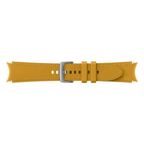 Kup Pásek Samsung Galaxy Watch4 20mm ET-SHR89LYEGEU Hybrid Leather Band M/L hořčicový/mustard - SMG498MUS - {ean13} - Sklep Home Screen