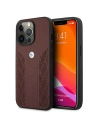 Etui BMW BMHCP13LRSPPR Apple iPhone 13 Pro czerwony/red hardcase Leather Curve Perforate