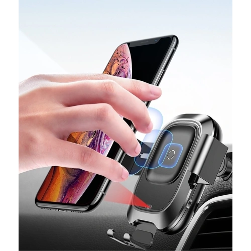 Kup Uchwyt samochodowy z ładowarką indukcyjną Baseus Intelligent Auto Lock Dashboard - BSU049 - {ean13} - Sklep Home Screen