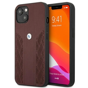 Kup Etui BMW BMHCP13SRSPPR Apple iPhone 13 mini červený/red hardcase Leather Curve Perforate - BMW215RED - {ean13} - Sklep Home Screen