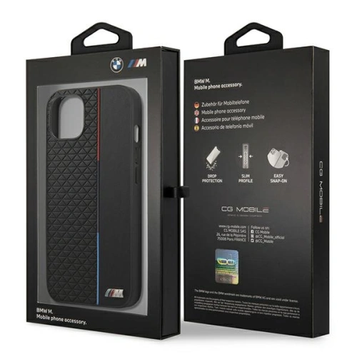 Kup Etui BMW BMHCP13STRTBK Apple iPhone 13 mini czarny/black hardcase M Collection Triangles - BMW217BLK - {ean13} - Sklep Home Screen