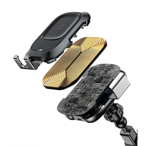 Kup Autohalterung mit induktiver Ladestation Baseus Intelligent Auto Lock Dashboard - BSU049 - {ean13} - Sklep Home Screen
