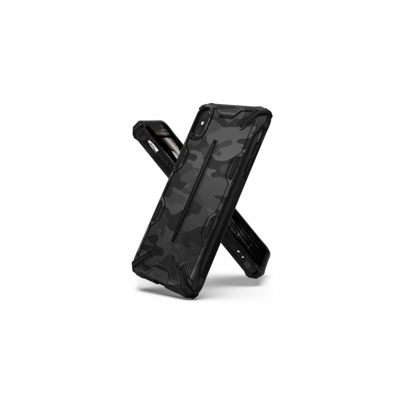 Etui Ringke Dual-X Design iPhone XS/X 5.8 Camo (Moro) Black