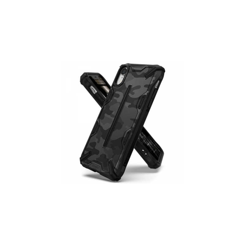 Etui Ringke Dual-X Design iPhone XR 6.1 Camo (Moro) Black