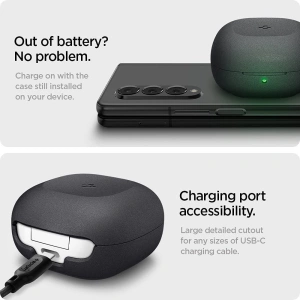 Kup Etui Spigen Geo Fit Samsung Galaxy Buds 2/Live/Pro Graphite Grey - SPN1887GRPGRE - {ean13} - Sklep Home Screen