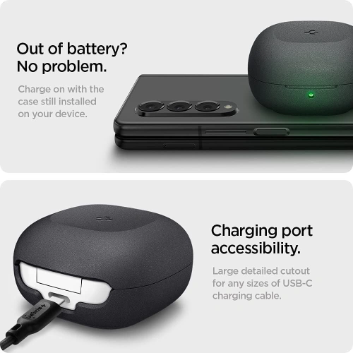 Kup Etui Spigen Geo Fit Samsung Galaxy Buds 2/Live/Pro Graphite Grey - SPN1887GRPGRE - {ean13} - Sklep Home Screen