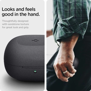 Etui Spigen Geo Fit Samsung Galaxy Buds 2/Live/Pro Grafitově šedá