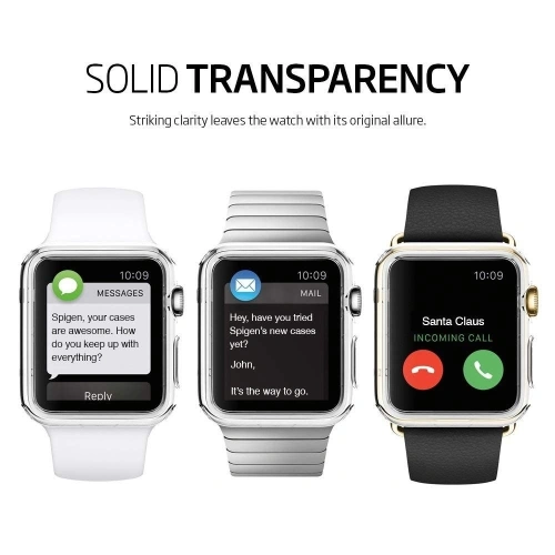 Kup Etui Spigen Liquid Crystal Apple Watch 4/5/6/7/8/9/SE 44/45mm Clear - SPN221CL - {ean13} - Sklep Home Screen