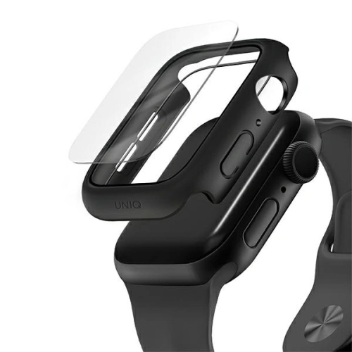 Kup Etui UNIQ Nautic Apple Watch 4/5/6/7/8/9/SE 44/45mm černý/black - UNIQ447BLK - {ean13} - Sklep Home Screen
