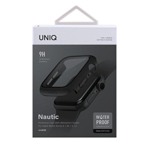 Kup Etui UNIQ Nautic Apple Watch 4/5/6/7/8/9/SE 44/45mm černý/black - UNIQ447BLK - {ean13} - Sklep Home Screen