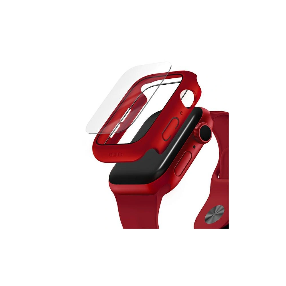 Etui UNIQ Nautic Apple Watch 4/5/6/7/8/9/SE 44/45mm czerwony/red