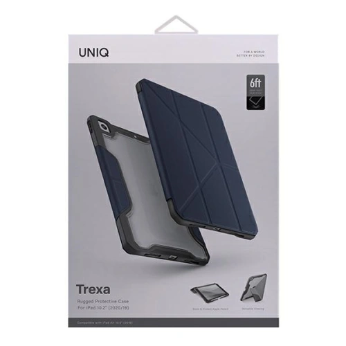 Kup Etui UNIQ Trexa Apple iPad 10.2 2019/2020/2021 (7., 8. a 9. generace) Antimicrobial modrý/blue - UNIQ452BLU - {ean13} - Sklep Home Screen