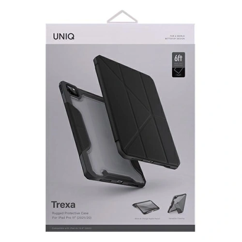 Buy UNIQ Trexa Apple iPad Pro 11 2020/2021 2, 3 Gen Antimicrobial black - UNIQ453BLK - {ean13} - Home Screen Store Europe
