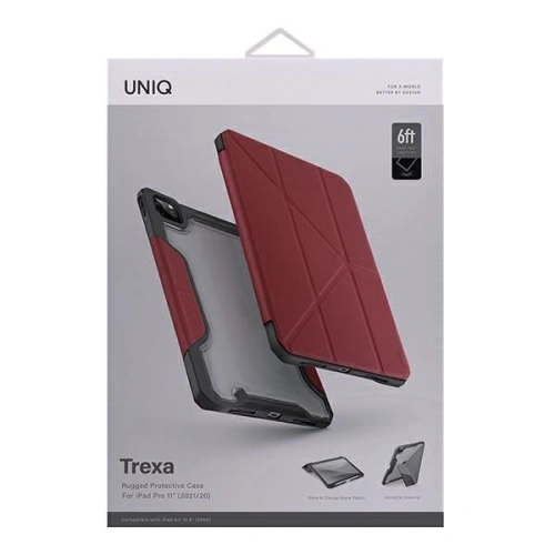 Kup Etui UNIQ Trexa Apple iPad Pro 11 2020/2021 (2. és 3. generáció) Antimikrobiális piros/red - UNIQ454RED - {ean13} - Sklep Home Screen
