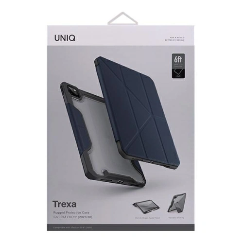 Kup Etui UNIQ Trexa Apple iPad Pro 11 2020/2021 (a 2-a și a 3-a generație) Antimicrobian albastru/blue - UNIQ455BLU - {ean13} - Sklep Home Screen