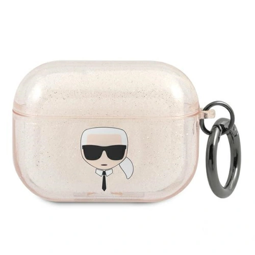 Kup Etui Karl Lagerfeld KLAPUKHGD Apple kryt pro AirPods Pro zlatý/Gold Glitter Karlova hlava - KLD653GLD - {ean13} - Sklep Home Screen
