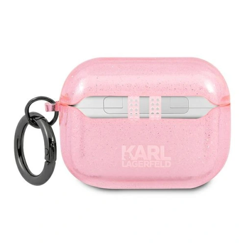 Kup Etui Karl Lagerfeld KLAPUKHGP Apple AirPods Pro cover różowy/pink Glitter Karl`s Head - KLD655PNK - {ean13} - Sklep Home Screen
