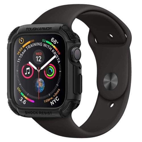 Kup Case Spigen Tough Armor Apple Watch 4/5/6/7/8/9/SE 44/45mm Schwarz - SPN225BLK - {ean13} - Sklep Home Screen