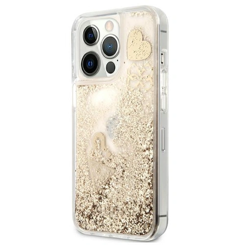 Kup Case Guess GUHCP13LGLHFLGO Apple iPhone 13 Pro gold/hartcase Glitter Charms - GUE1298GLD - {ean13} - Sklep Home Screen