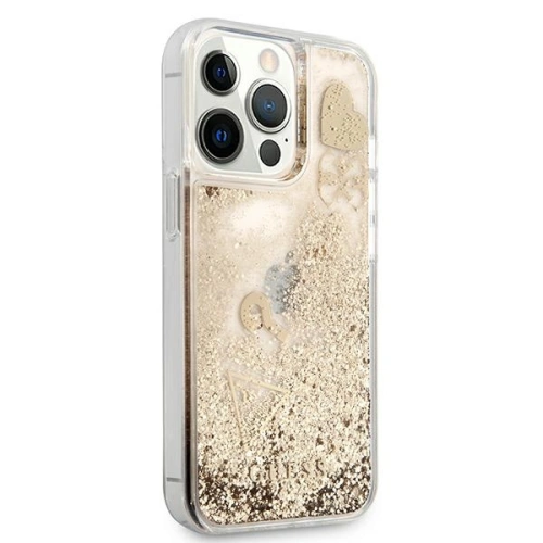 Kup Case Guess GUHCP13LGLHFLGO Apple iPhone 13 Pro gold/hartcase Glitter Charms - GUE1298GLD - {ean13} - Sklep Home Screen