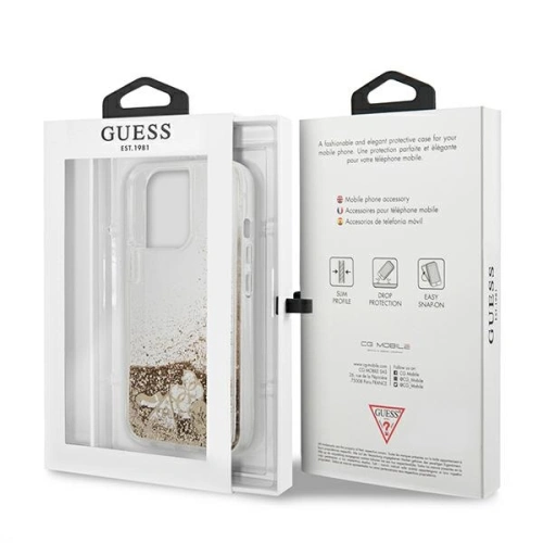 Kup Case Guess GUHCP13LGLHFLGO Apple iPhone 13 Pro gold/hartcase Glitter Charms - GUE1298GLD - {ean13} - Sklep Home Screen