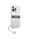 Kup Case Guess GUHCP13LKB4GGR Apple iPhone 13 Pro Transparent Hardcase 4G Grau Strap Charm - GUE1300CL - {ean13} - Sklep Home Screen