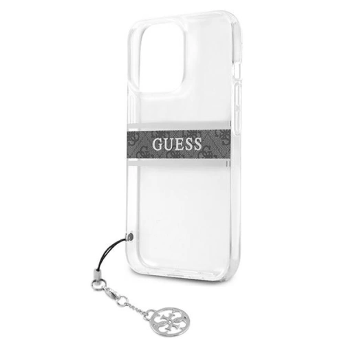 Kup Etui Guess GUHCP13LKB4GGR Apple iPhone 13 Pro Átlátszó kemény tok 4G Szürke Pánt Charm - GUE1300CL - {ean13} - Sklep Home Screen
