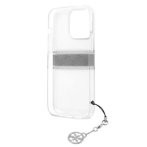 Kup Etui Guess GUHCP13LKB4GGR Apple iPhone 13 Pro Átlátszó kemény tok 4G Szürke Pánt Charm - GUE1300CL - {ean13} - Sklep Home Screen