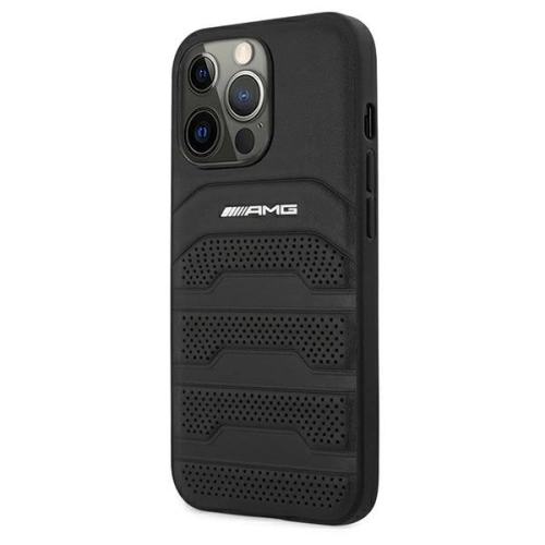 Kup Etui Mercedes AMG AMHCP13LGSEBK Apple iPhone 13 Pro czarny/black hardcase Leather Debossed Lines - MRS027BLK - {ean13} - Sklep Home Screen