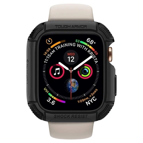 Buy Case Spigen Tough Armor Apple Watch 4/5/6/7/8/9/SE 44/45mm Black - SPN225BLK - {ean13} - Home Screen Store Europe