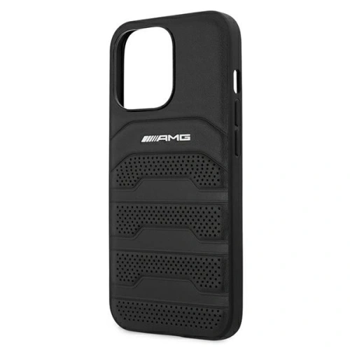 Kup Etui Mercedes AMG AMHCP13LGSEBK Apple iPhone 13 Pro czarny/black hardcase Leather Debossed Lines - MRS027BLK - {ean13} - Sklep Home Screen