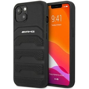 Kup Case Mercedes AMG AMHCP13SGSEBK Apple iPhone 13 mini schwarz/black hardcase Leder mit geprägten Linien - MRS029BLK - {ean13} - Sklep Home Screen
