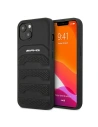 Case Mercedes AMG AMHCP13SGSEBK Apple iPhone 13 mini schwarz/black hardcase Leder mit geprägten Linien